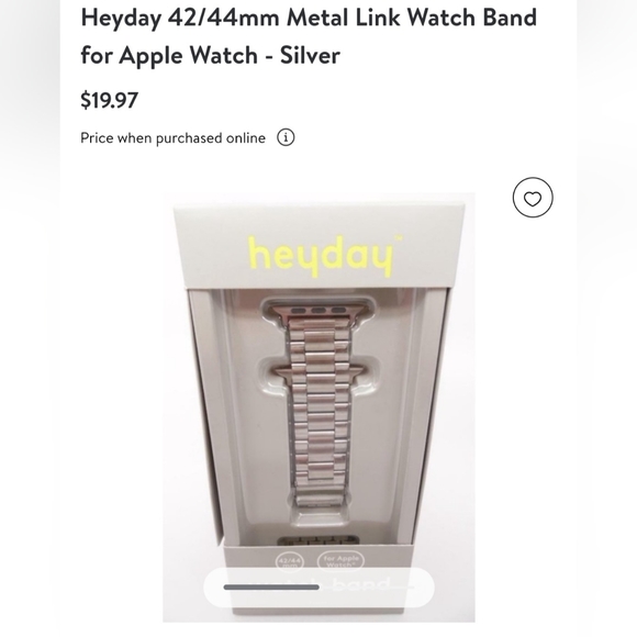 heyday Accessories - 🌸 5/$15 Heyday 42/44mm Metal link apple watch band